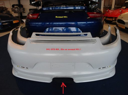 Porsche 991 GT3-RS achterbumper midden-uitlaat
