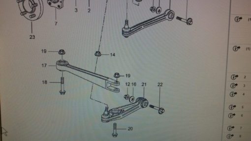 Porsche 996 draagarm met fusee-kogel, NIEUW - Afbeelding 4