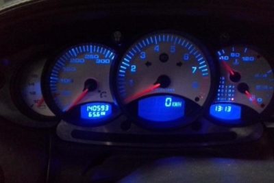 Porsche 996 blauwe dashboard-verlichting