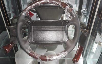 Porsche 964 Exclusieve leder airbag-stuur met hout