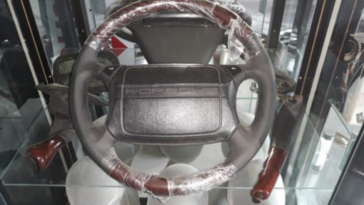 Porsche 964 Exclusieve leder airbag-stuur met hout
