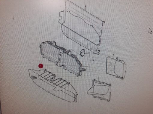 Porsche Cayenne Windgeleider radiateur