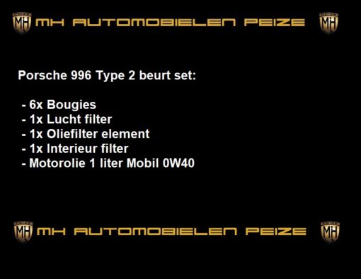 996 Porsche type 2 beurt set