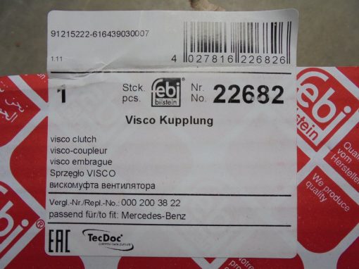 Mercedes Sprinter 95-00 visco-koppeling