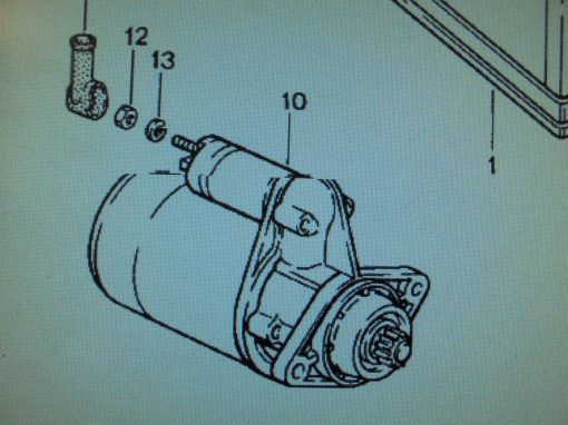 Porsche 911 startmotor