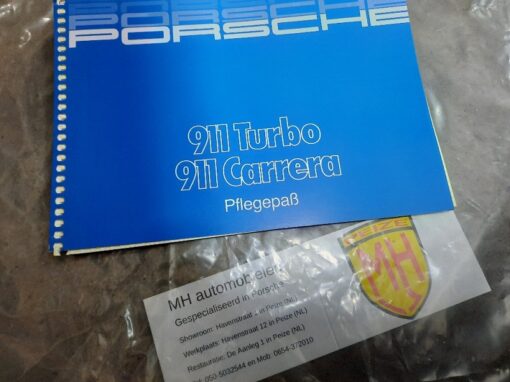Porsche 930Turbo blauw instruktieboekje