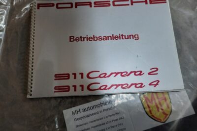 Porsche 964 grijs instruktieboekje