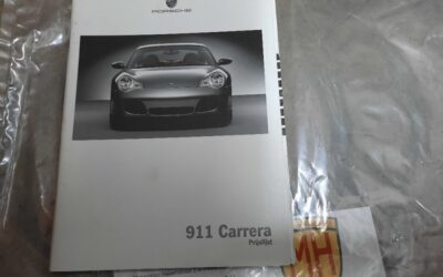 Porsche 996 wit prijslijstboekje