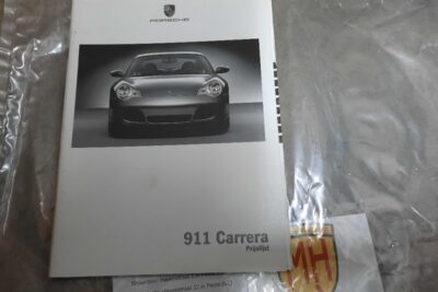 Porsche 996 wit prijslijstboekje