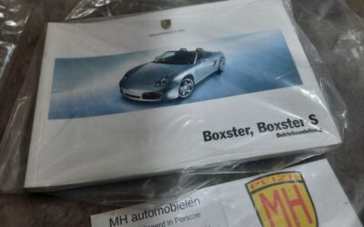 Porsche Boxster wit instruktieboekje