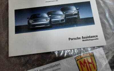 Porsche wit assistanceboekje