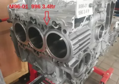 Porsche watergekoelde 911 motor